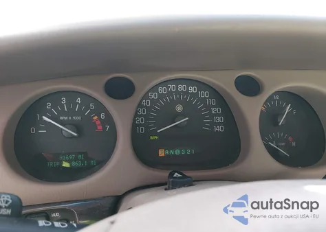 2003 Buick Lesabre Limited z USA, uszkodzony, nr VIN 1G4HR54KX3U281833